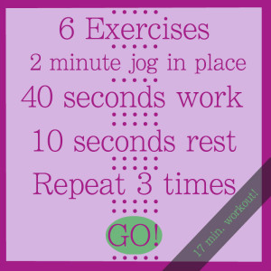 17 minute workout