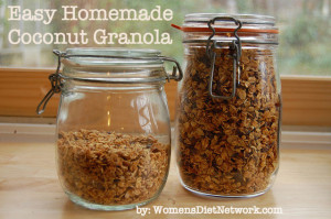 Easy Homemade Coconut Granola - womensdietnetwork.com