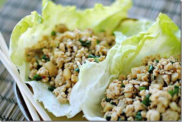 asian lettuce wrap - low carb, low calorie snack ideas - womensdietnetwork.com