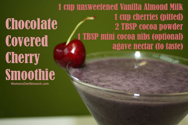 cherry chocolate smoothie