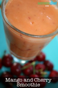 Mango and Cherry Smoothie